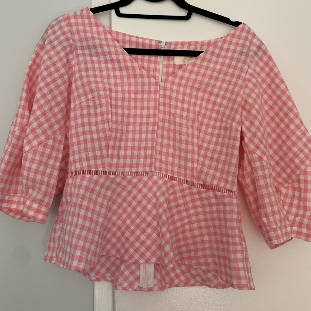 Pink checkered top